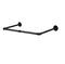 32" Black Metal Wall Mounted Industrial Pipe Clothes Rack